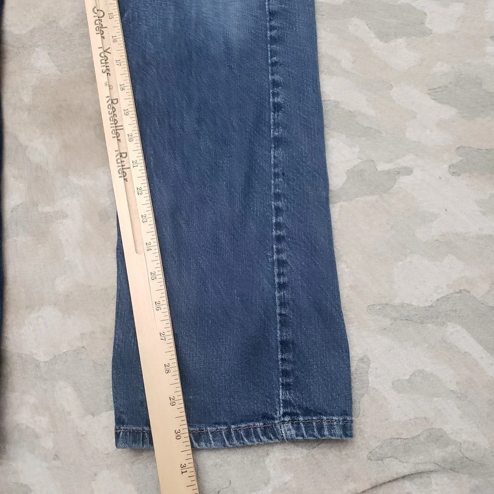 Levi's 514 Jeans Mens 34x32 Blue Straight Leg Denim Medium Wash Stretch